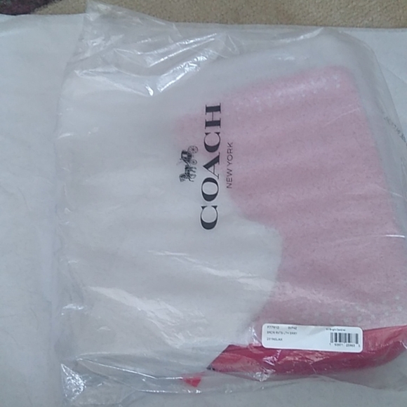 Coach F77910 Surrey Carryall with Border Rivets, Bright Cardinal/Silver - Picture 4 of 7